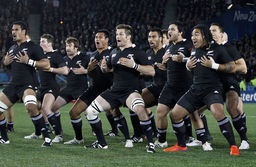 Haka del equipo de Nueva Zelanda de rugby