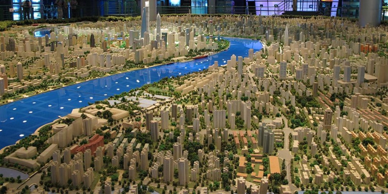 Super maqueta urbanística país árabe