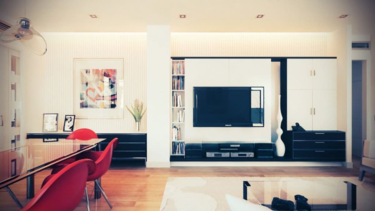 render of living room