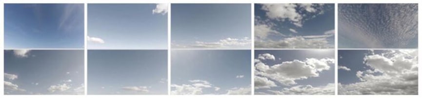 Collection of 10 video footages of time lapse clear skies [4K]