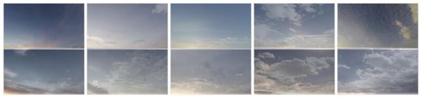 Collection of 10 video footages of time lapse dawn skies [4K]