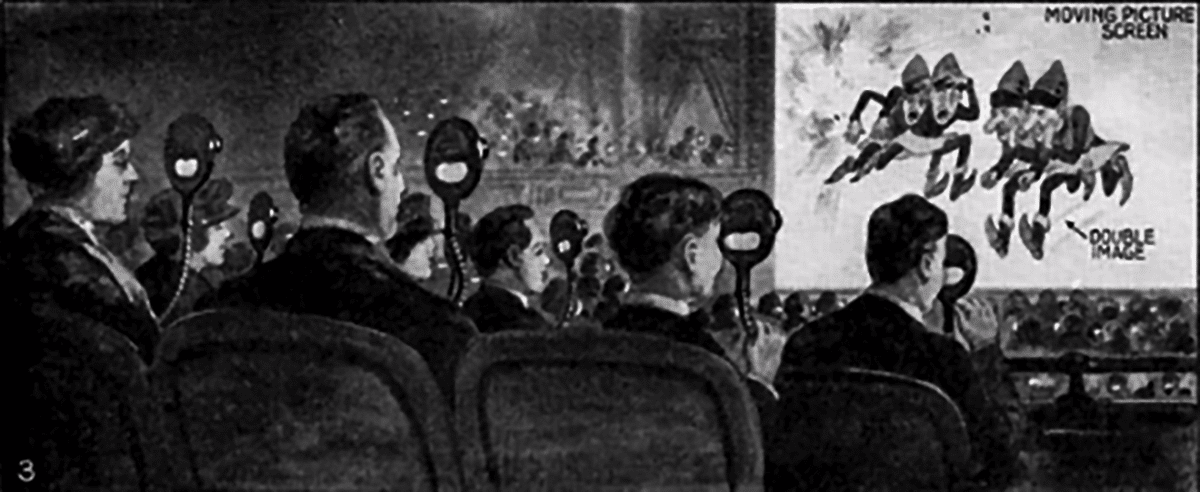 In 1922, it was projected “The Power of Love”. It was the first 3d film shown in theaters
