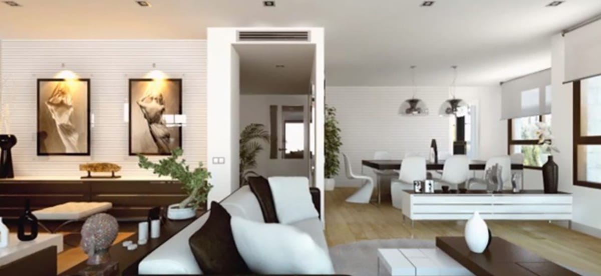 Interior render image of a living room by GAYARRE