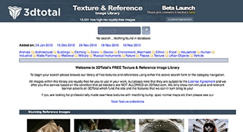 3dtotal home page web site