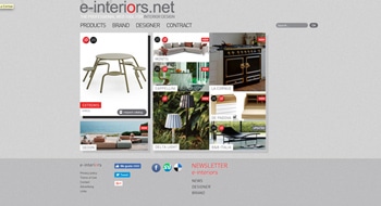 E-INTERIORS home page web site