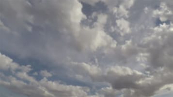 Video footage of time lapse cloudy sky with cirrus and cumulus [4K]