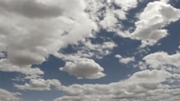 Video footage of time lapse storm sky with cumulus [4K]