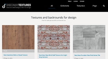 discovertextures home page web site