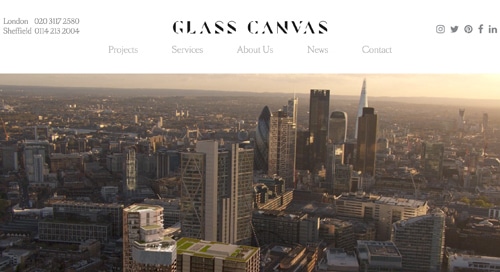 glass-canvas home page web site