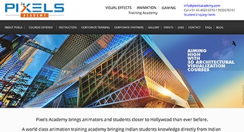 pixelsacademy home page web site