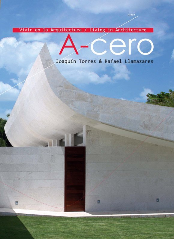Cover of the book "Vivir en la arquitectura" by A-cero architects